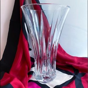 Vintage DePlomb USA Vase Genuine Lead Crystal Vase